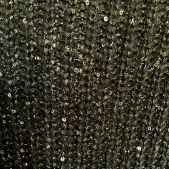 Jennifer Lopez Sequin Sweater XS Gray 193C - Picture 9 of 12